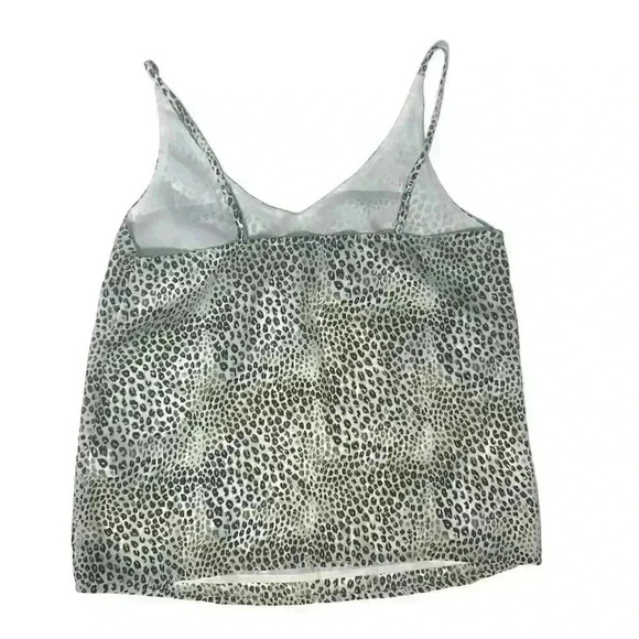 Banana Republic Fac. Leopard Print Camisole XS Multicolor V-Neck Tank Top - Picture 2 of 8